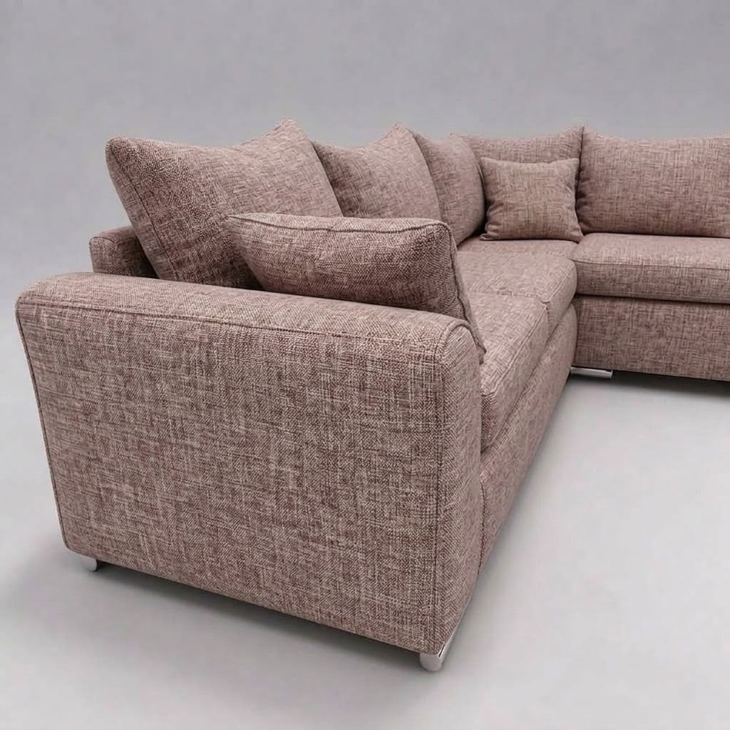 Monaco Corner Sofa (Fabric) Rose
