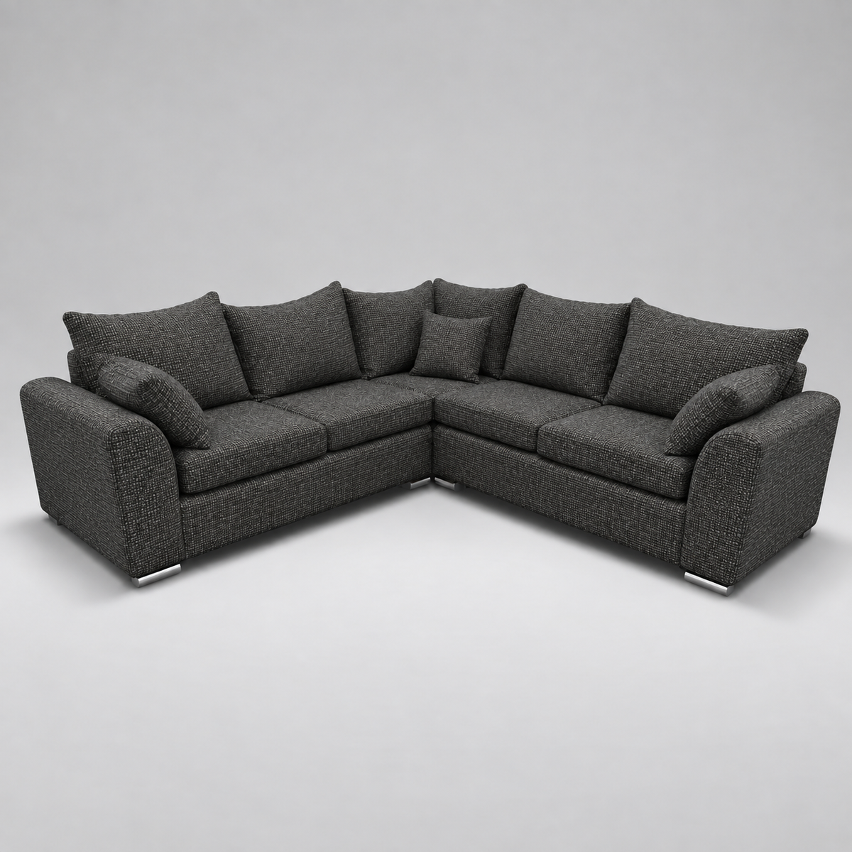 Monaco Corner Sofa (Fabric) Anthracite