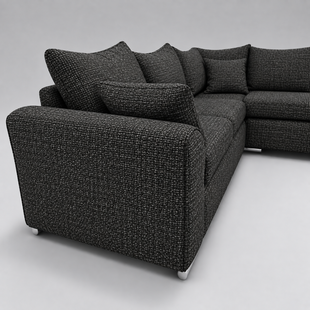 Monaco Corner Sofa (Fabric) Anthracite