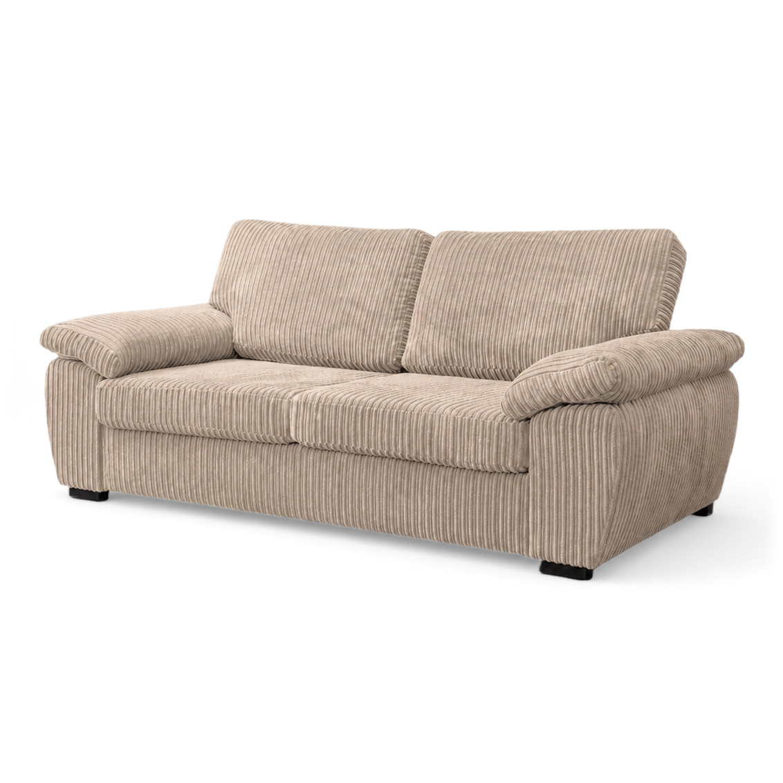 Amalfi Jumbo Cord 3 Seater Sofa - Beige