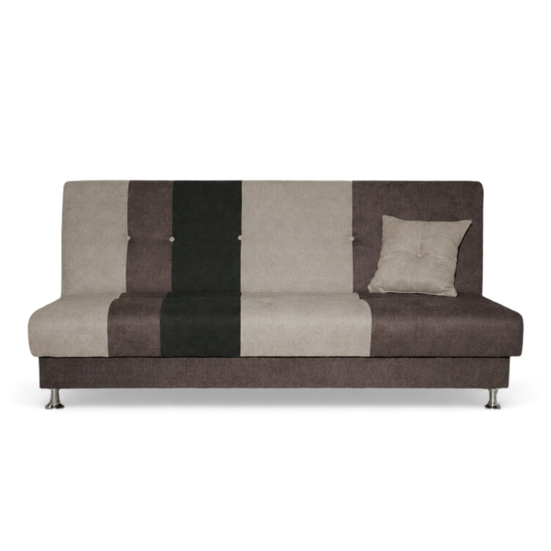 Avesta Click Clack Sofabed, 3 Seater, Brown + Beige