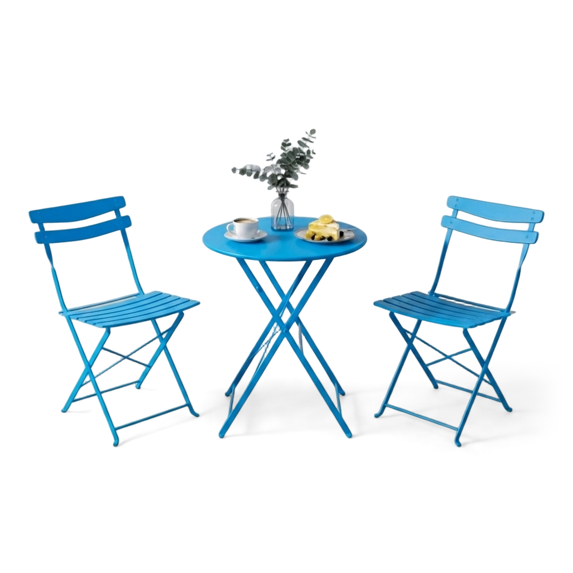 Blue Folding Bistro Set - 3pcs