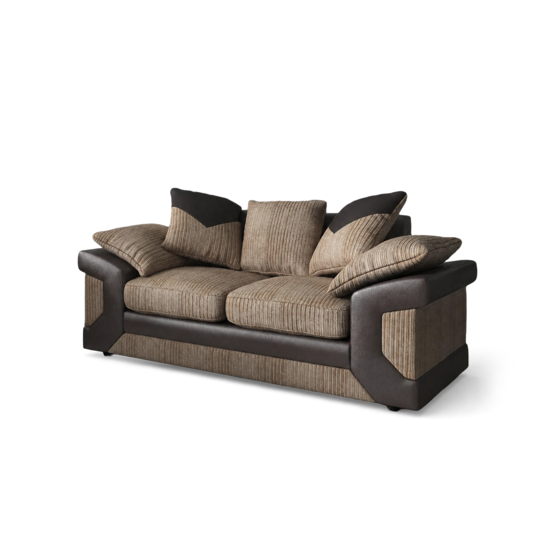 Dino, 2 Seater, Beige + Brown