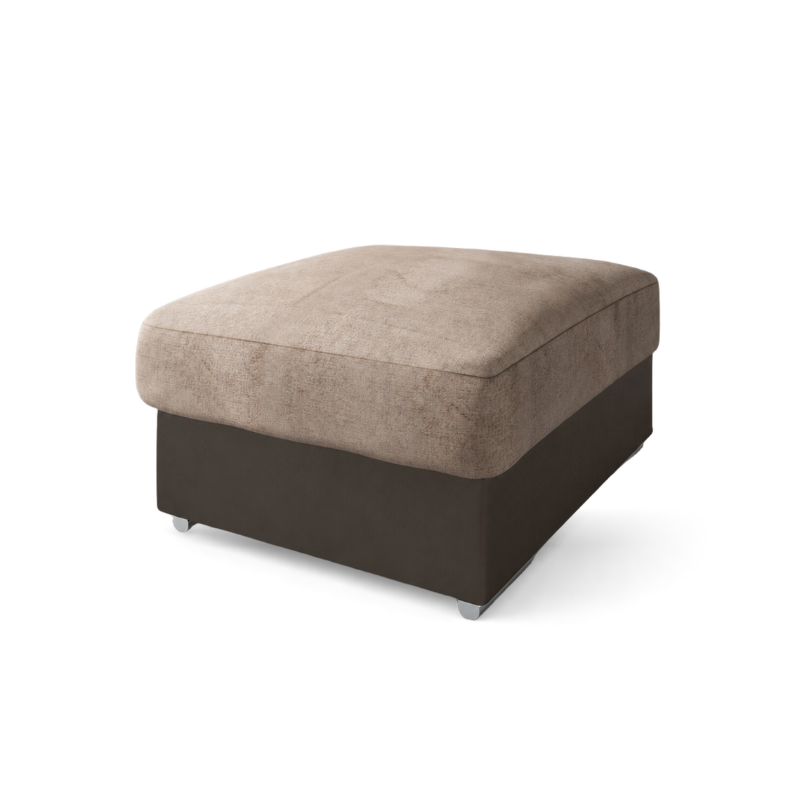 Eclipse Footstool - Beige and Brown