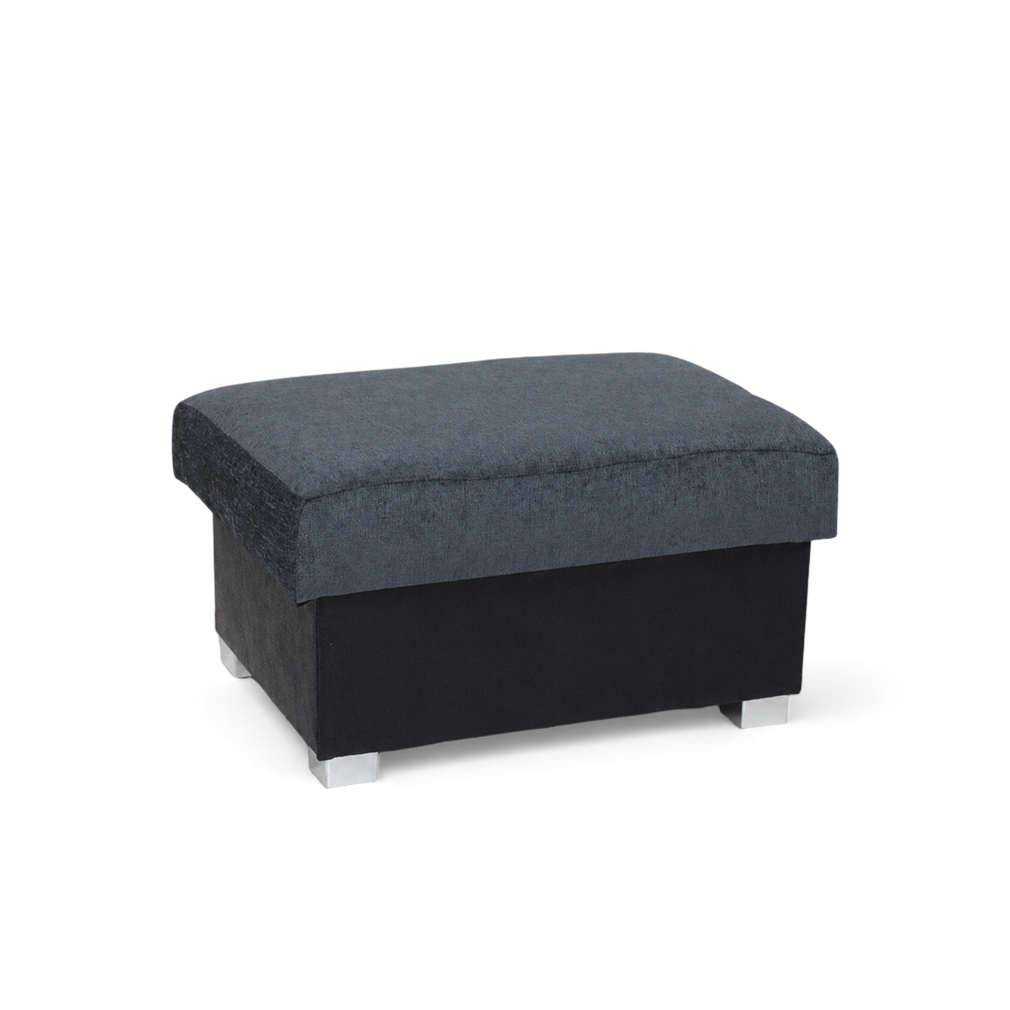 Ellis Footstool - Grey and Black