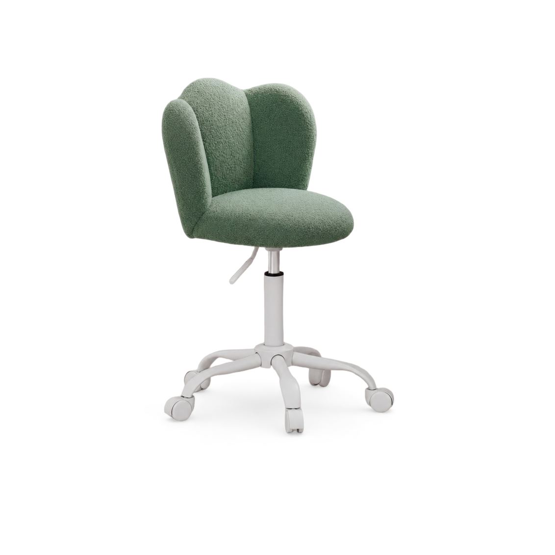 Green Desk Swivel Chair - Boucle