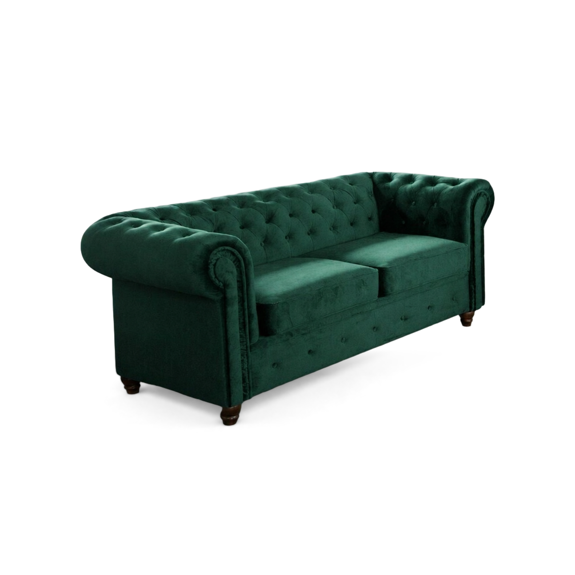 Infinity Plush Fabric, 2 Seater, Green