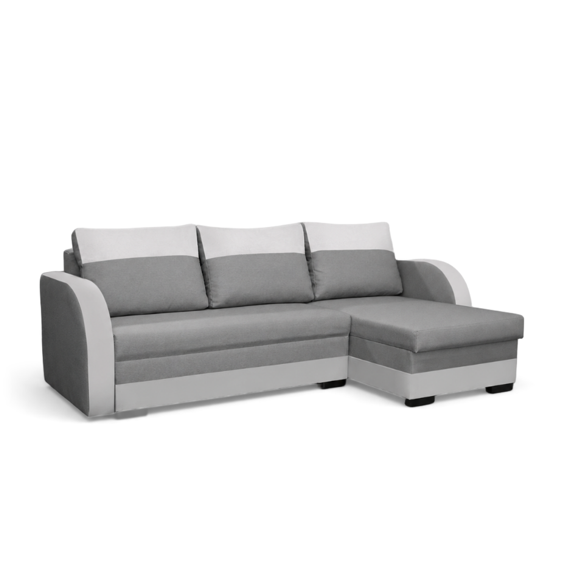 Jozef Sofabeds, Universal Corner, Grey + White