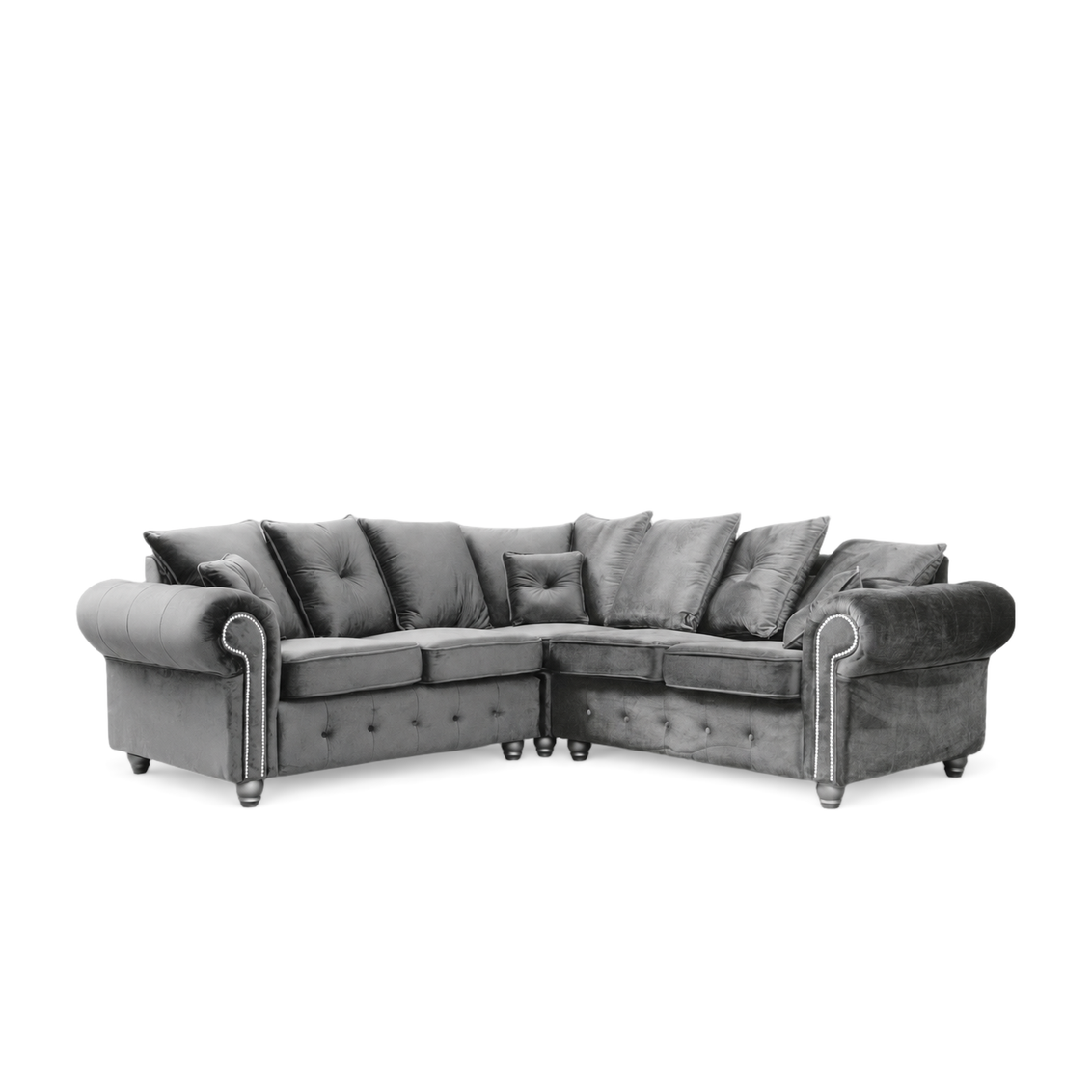 Olimpia Grey 5 Seater corner sofa