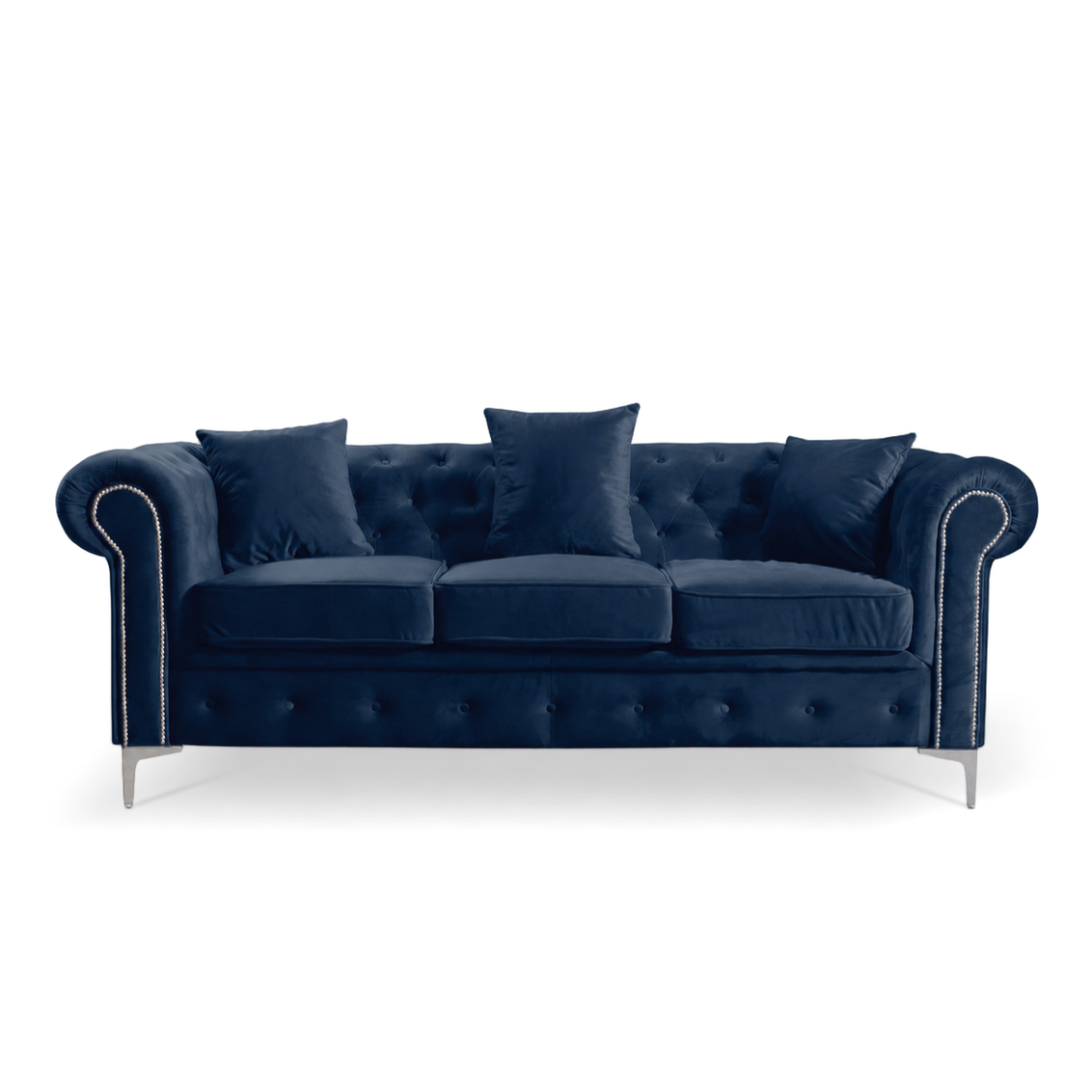 Roma Chesterfield, Blue, 3 seater