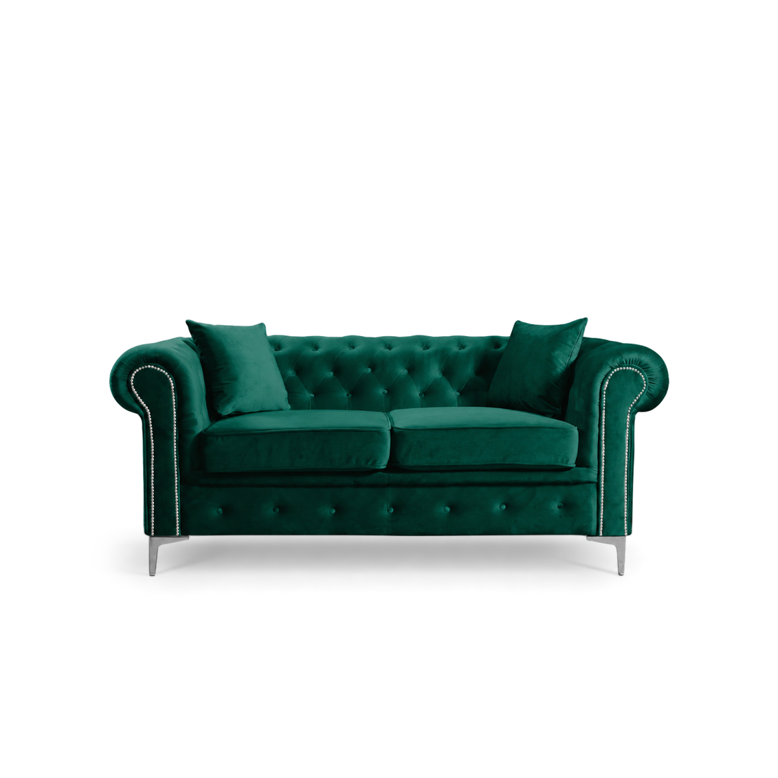 Roma Chesterfield, Green, 2 seater