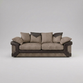 Dino, 3 Seater, Beige + Brown