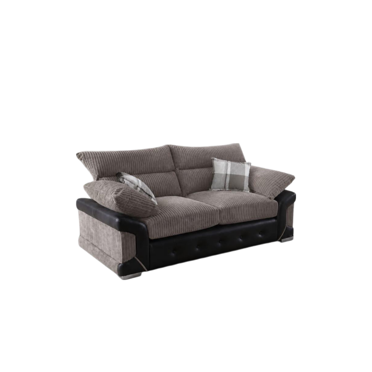 Grey Logan 3 Seater Sofa