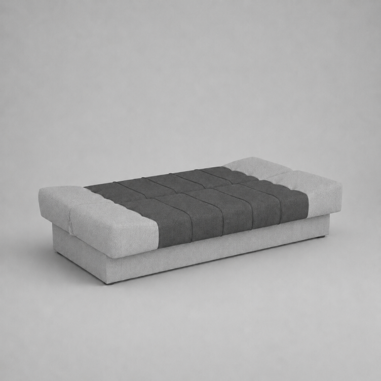 Sonia Click Clack Sofabeds, 3 Seater, Light Grey + Dark Grey