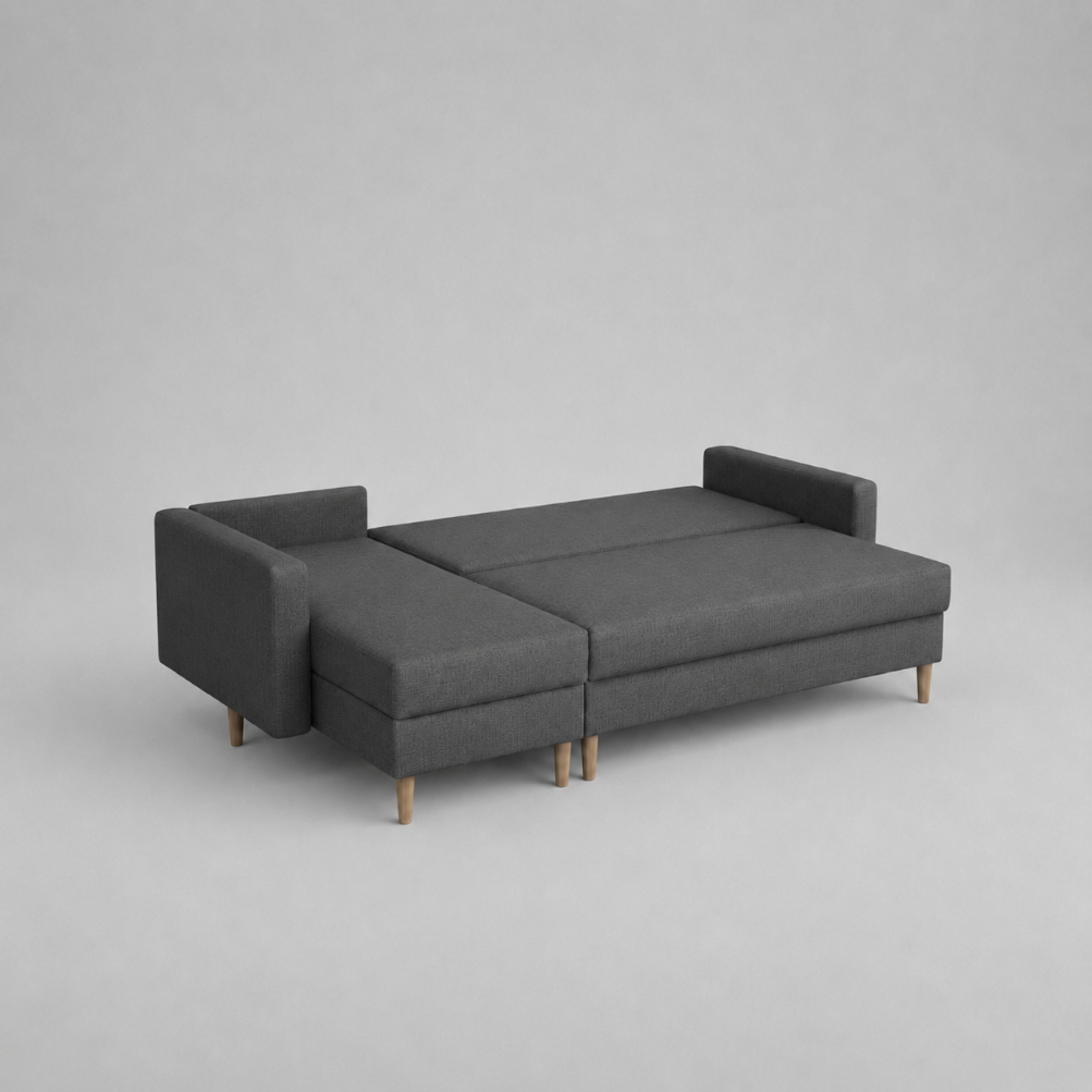 Ana Sofabeds, Corner, Dark Grey