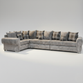 Verona 5 Seater Corner, Silver