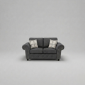 Oakland, 2 seater, Faux Leather, Black