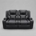 Neptune - 2 Seater Recliner Sofa - Black