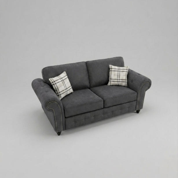 Oakland, 3 seater, Faux Leather, Black