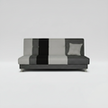 Avesta Click Clack Sofabed, 3 Seater, Grey, Black & Beige Accents