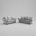 Olivia, 3+2 Seater - Silver