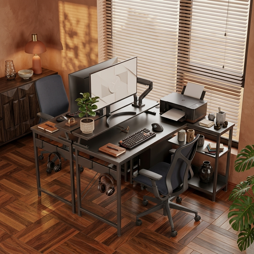Reversible Home Office Desk