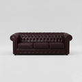 Chesterfield, 3 Seater, Antique Brown