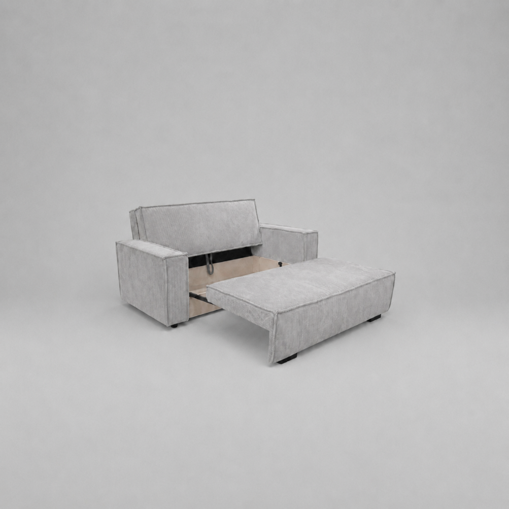 Viva Deluxe Sofabeds, 3 Seater, Jumbo Cord, Mink