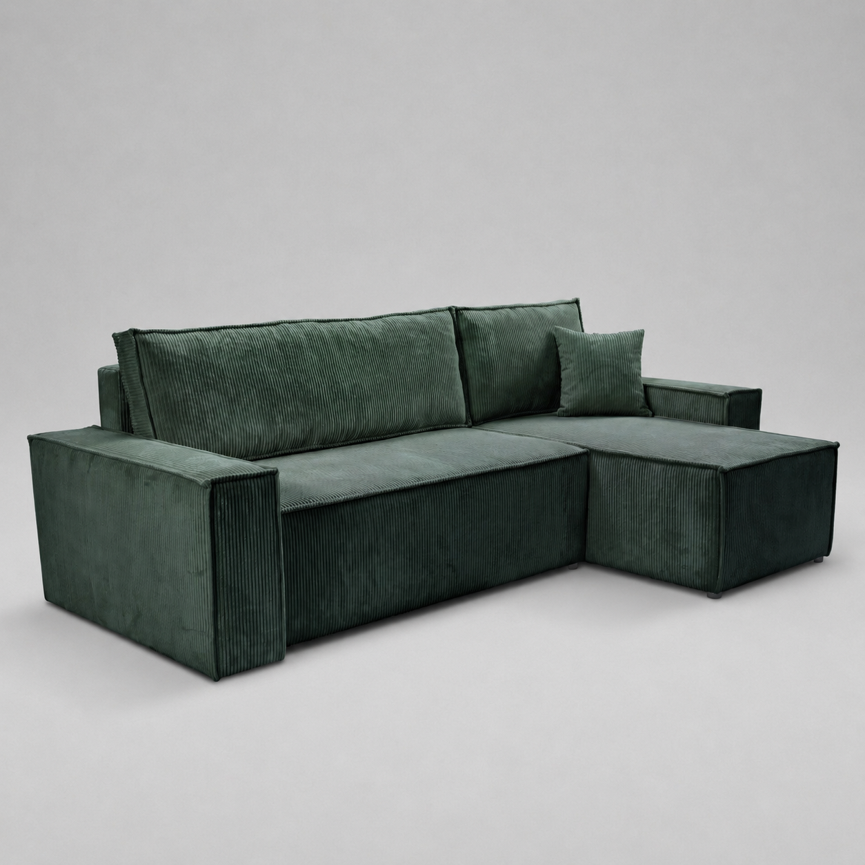 Pati Universal Jumbo Cord Sofabed, Corner - Green
