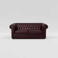 Chesterfield, 2 Seater, Antique brown