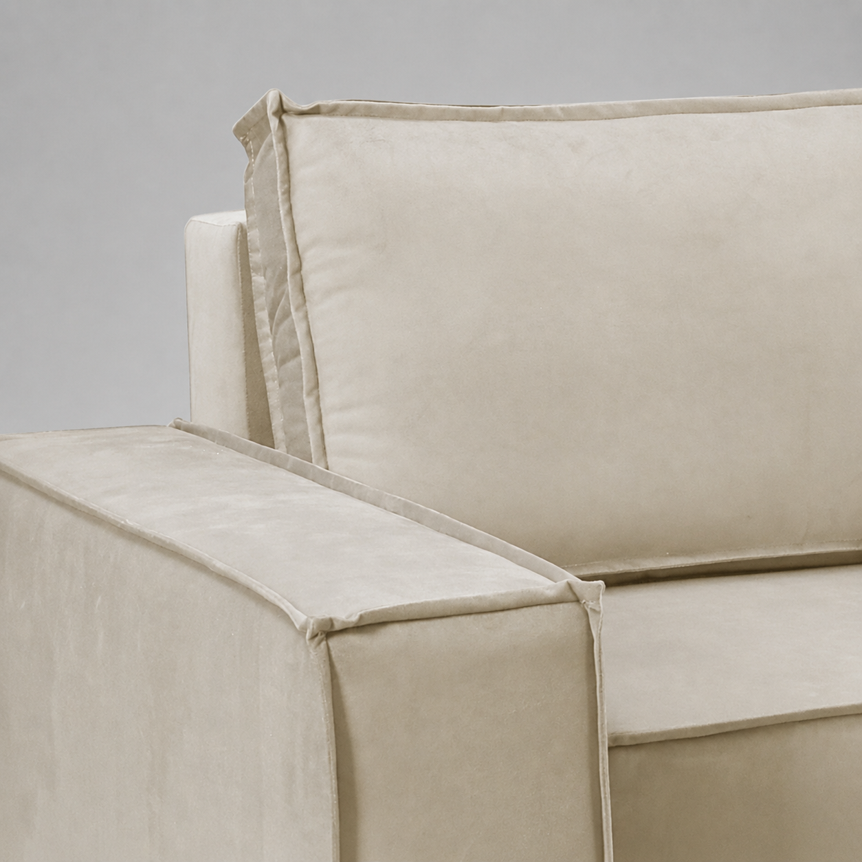 Pati Universal Sofabed, Corner, Plush Fabric, Mink
