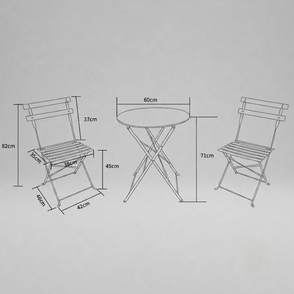 Pink Bistro Set
