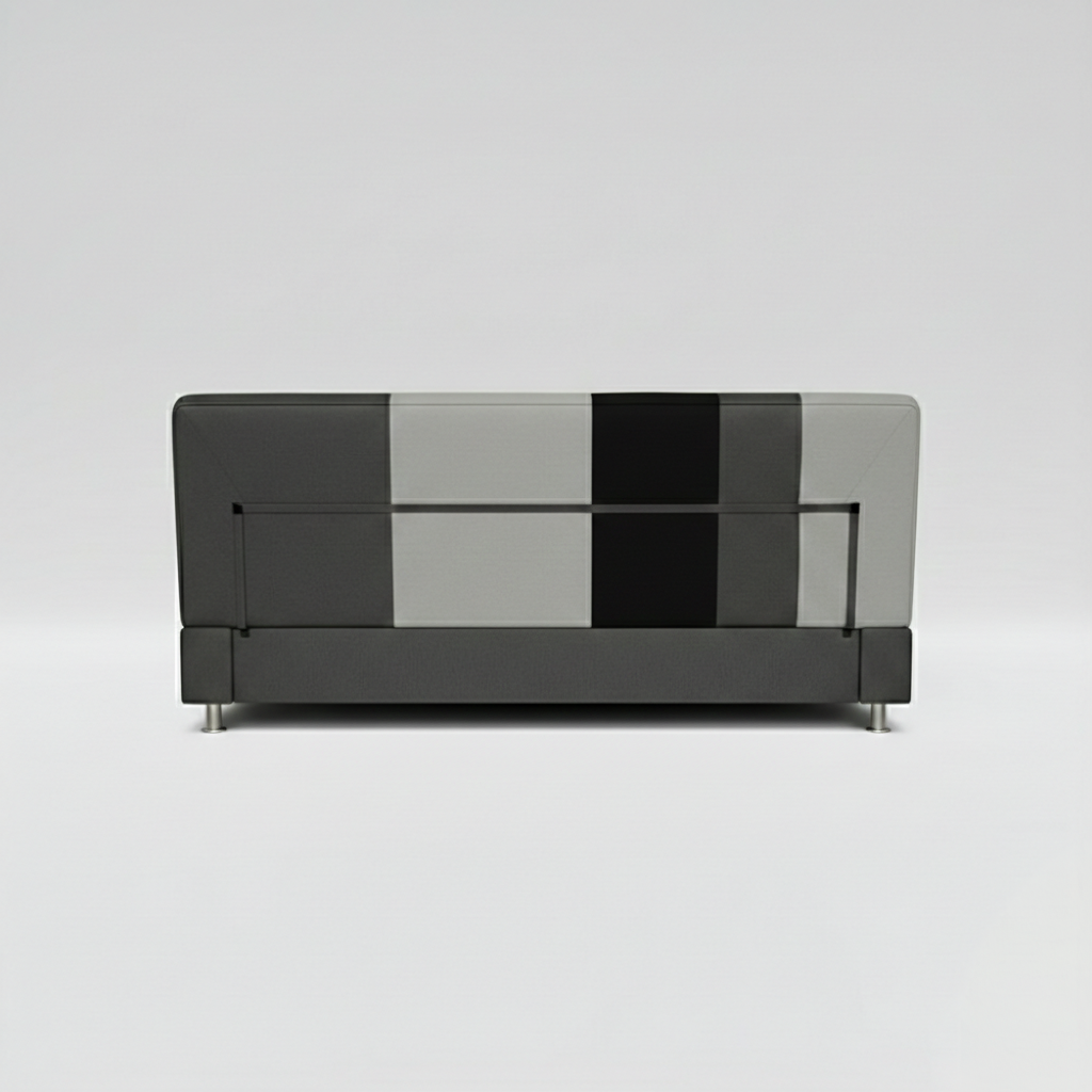 Avesta Click Clack Sofabed, 3 Seater, Grey, Black & Beige Accents