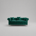 Roma Chesterfield, Green, 3 seater