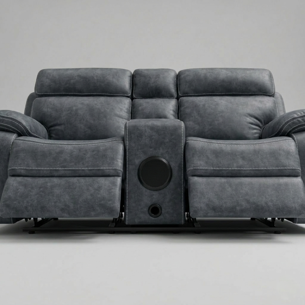 Techno, 2 Seater Sofa, Grey