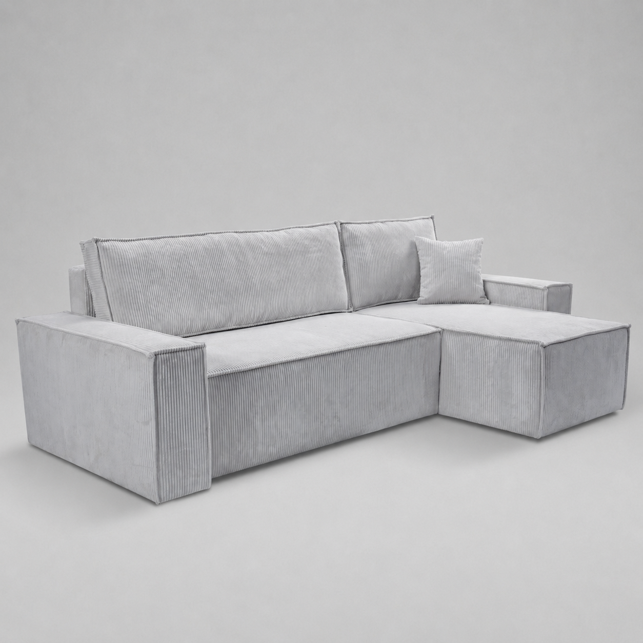 Pati Universal Jumbo Cord Sofabed, Corner - Grey