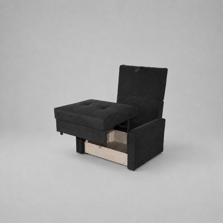 Viva Sofabeds, 1 Seater, Dark Grey