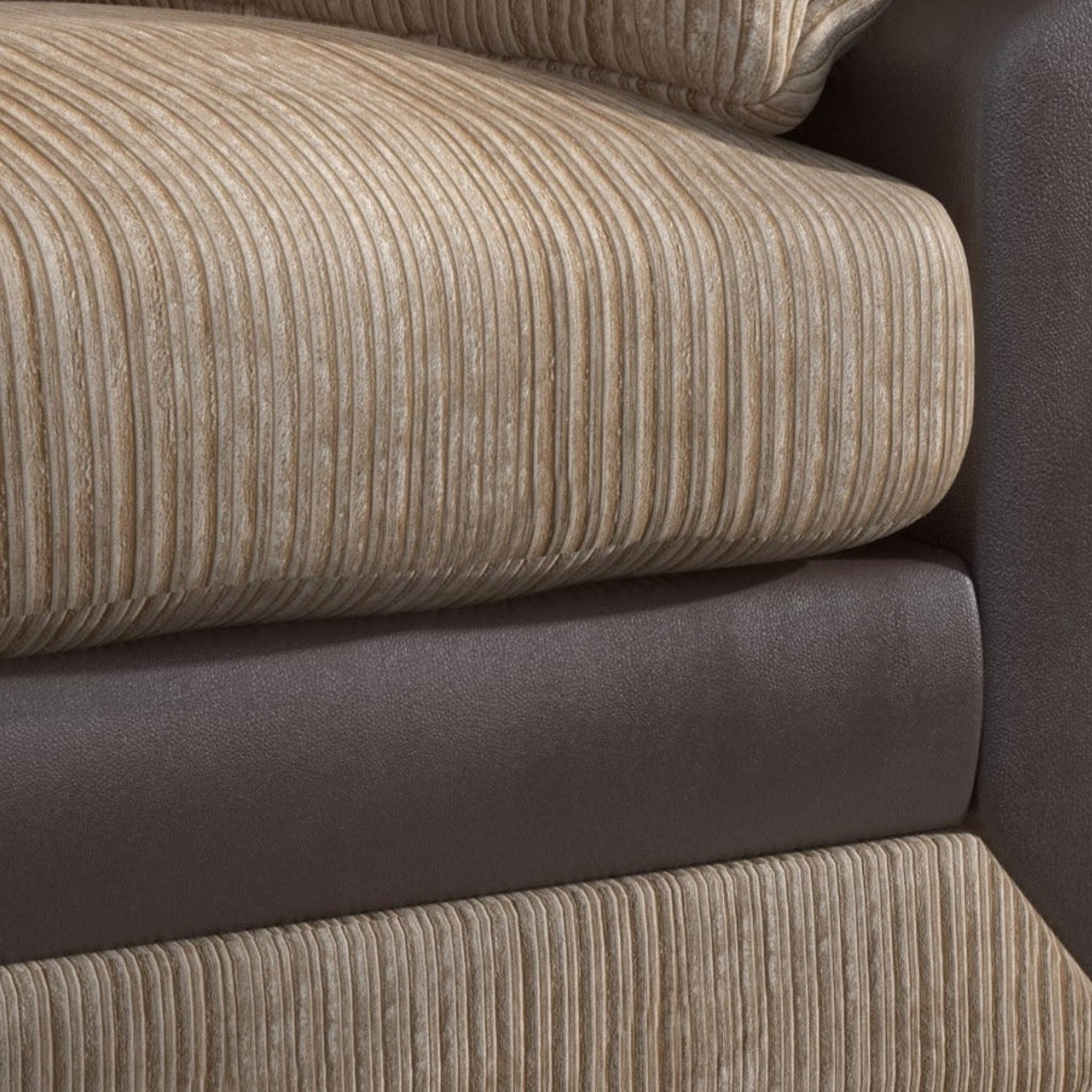Dino, 2 Seater, Beige + Brown