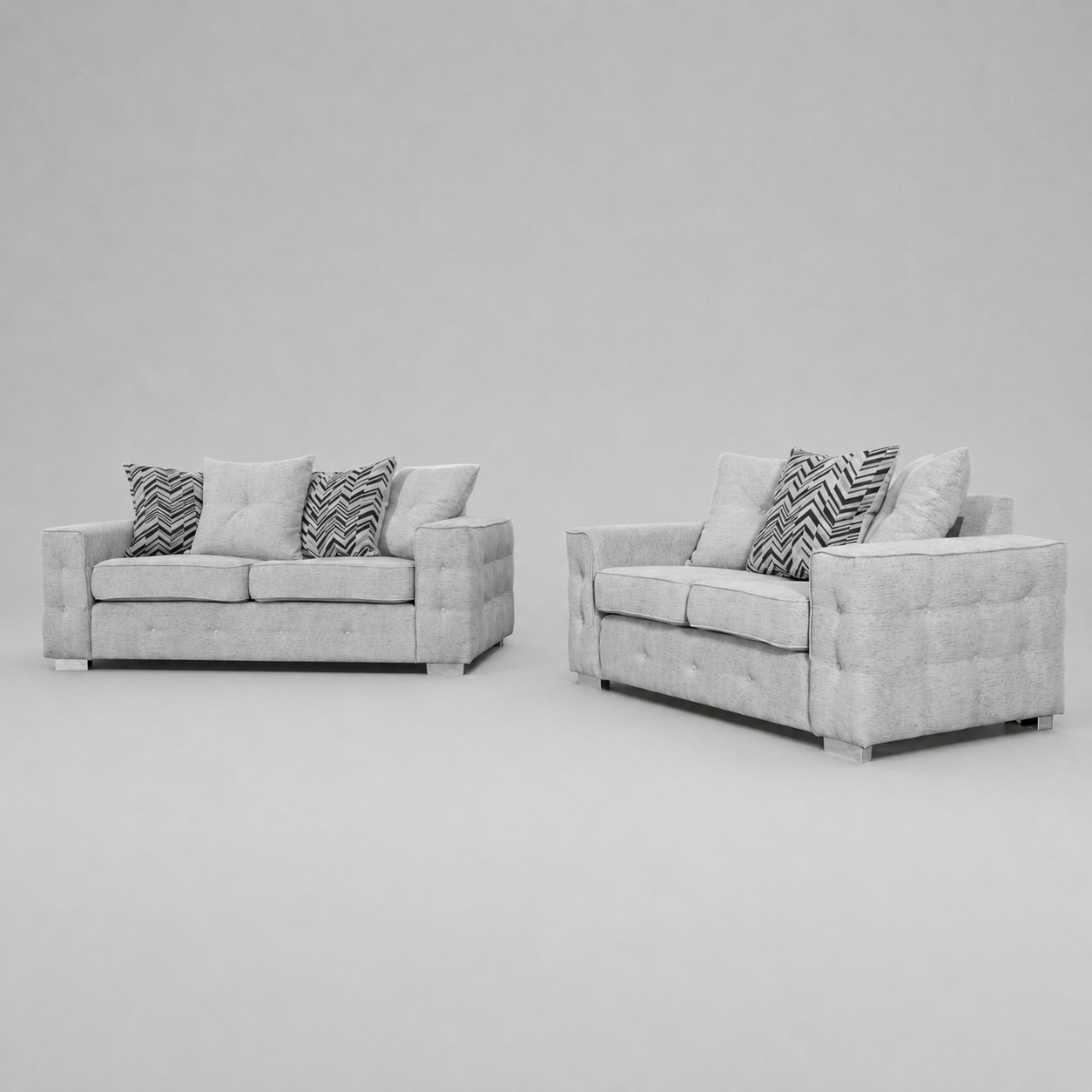 Lisbon, Kensington Fabric, 3+2 Set - Grey