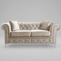 Roma Chesterfield, Beige, 2 seater