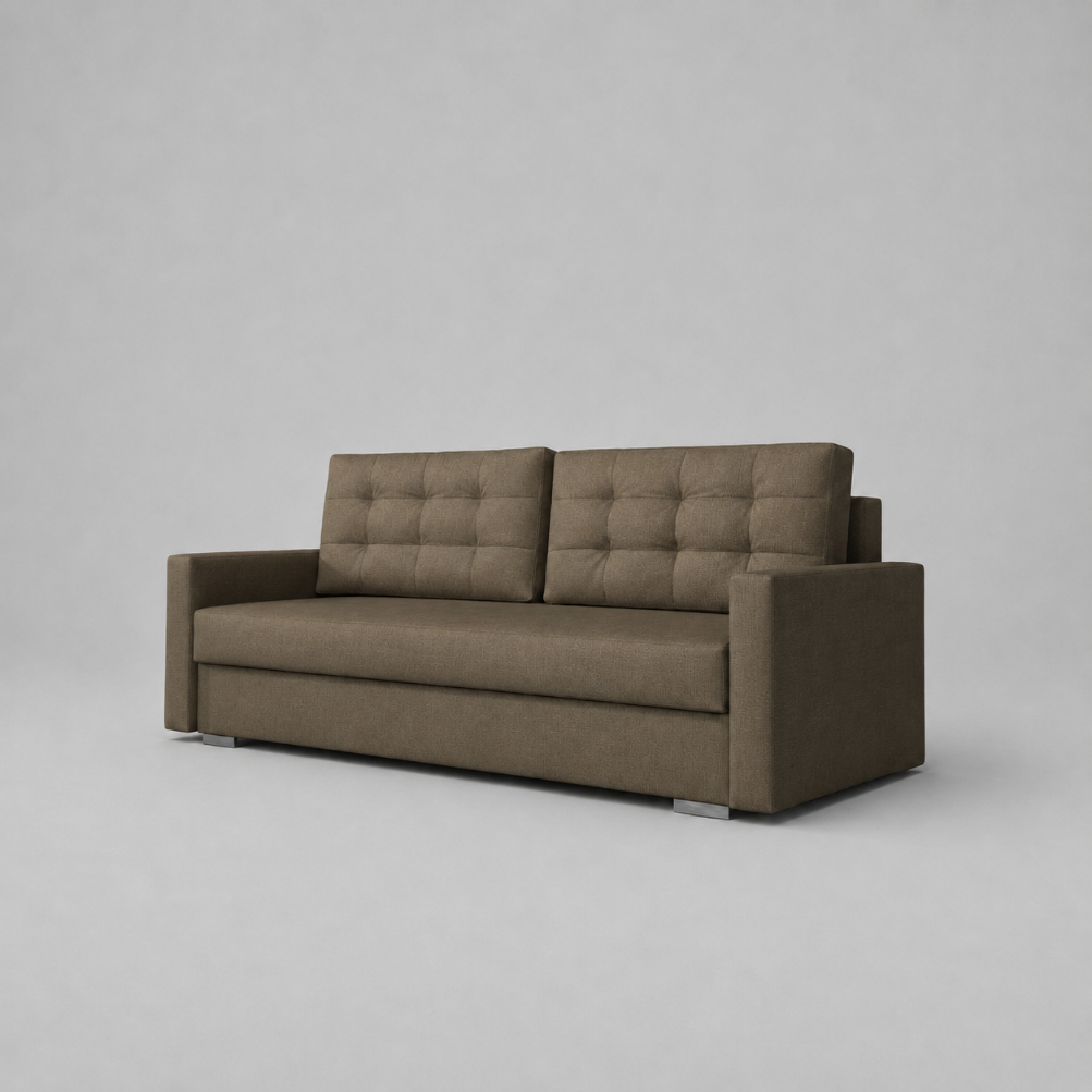 Stella Sofabeds, 3 Seater, Brown