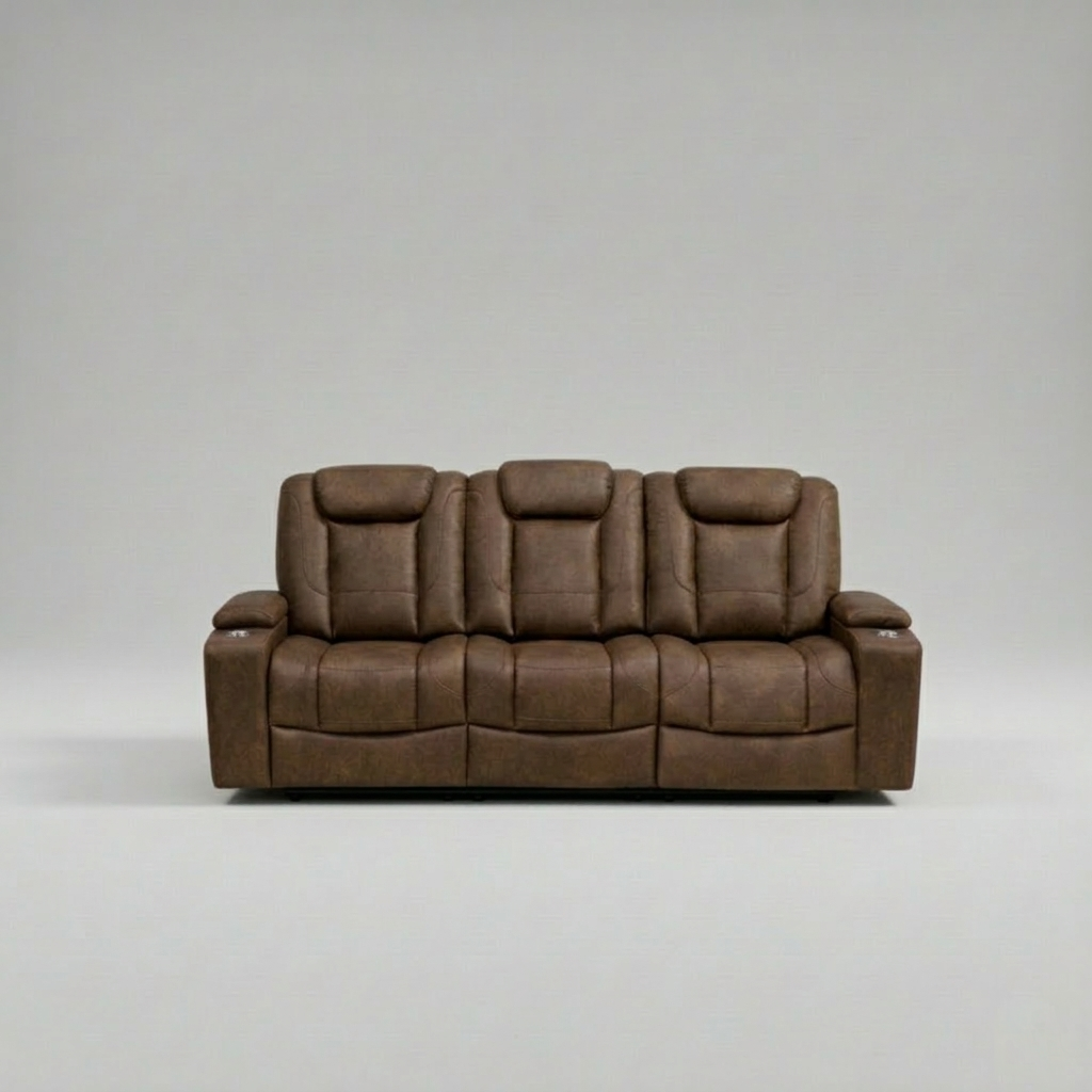 Jupiter, 3 Seater Sofa, Brown