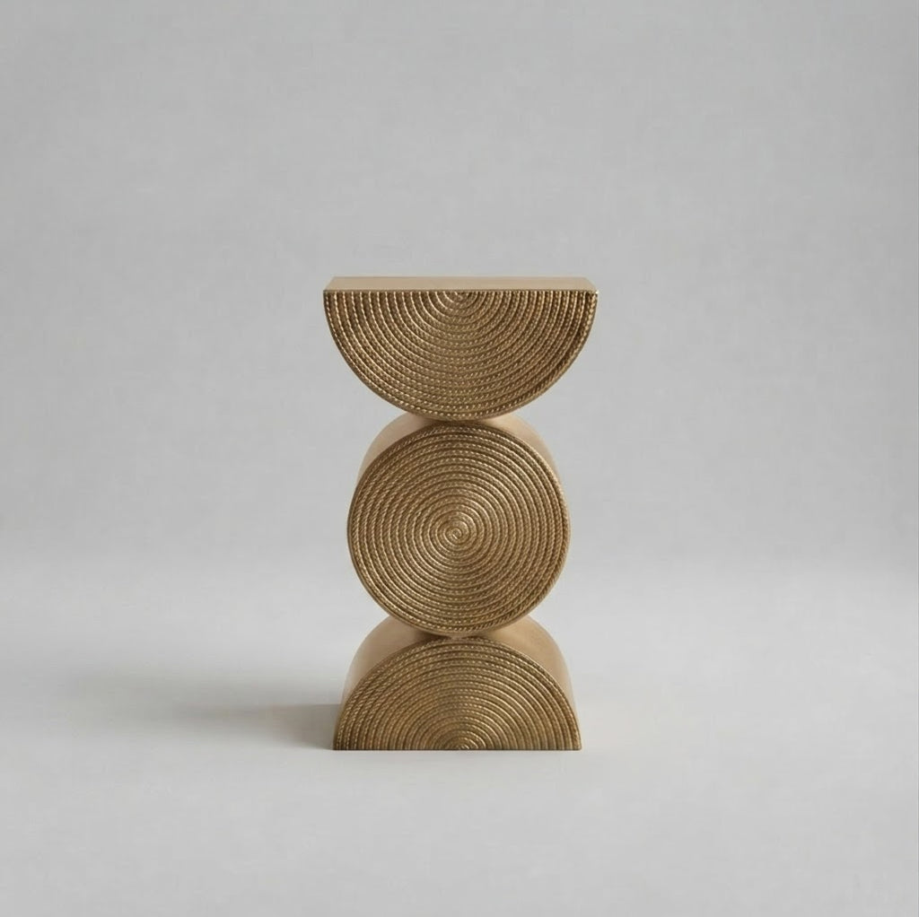 Nordic End Table - Gold