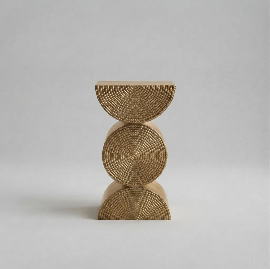 Nordic End Table - Gold
