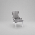 Lyon, Dining Chair, Grey Velvet