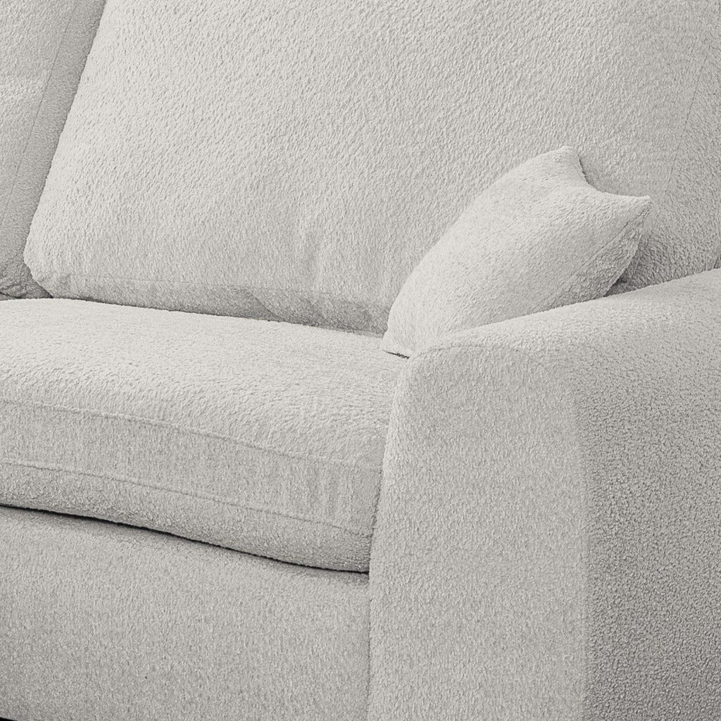 Vinicius, Modular Cinema Set, Beige, L Shaped Corner (Pouf included)