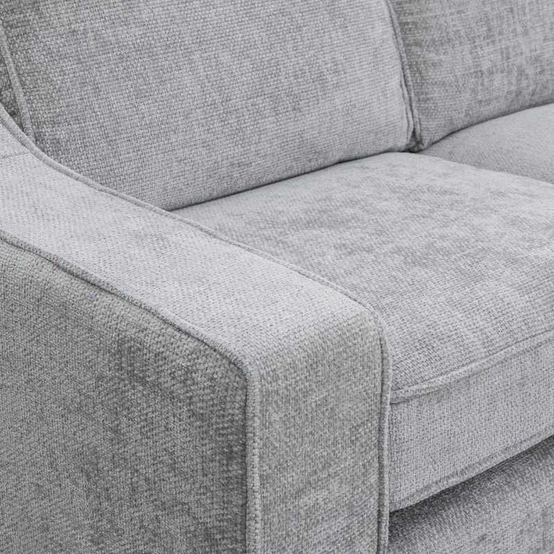 Nabraska, 5 seater Corner, Light Grey/Silver
