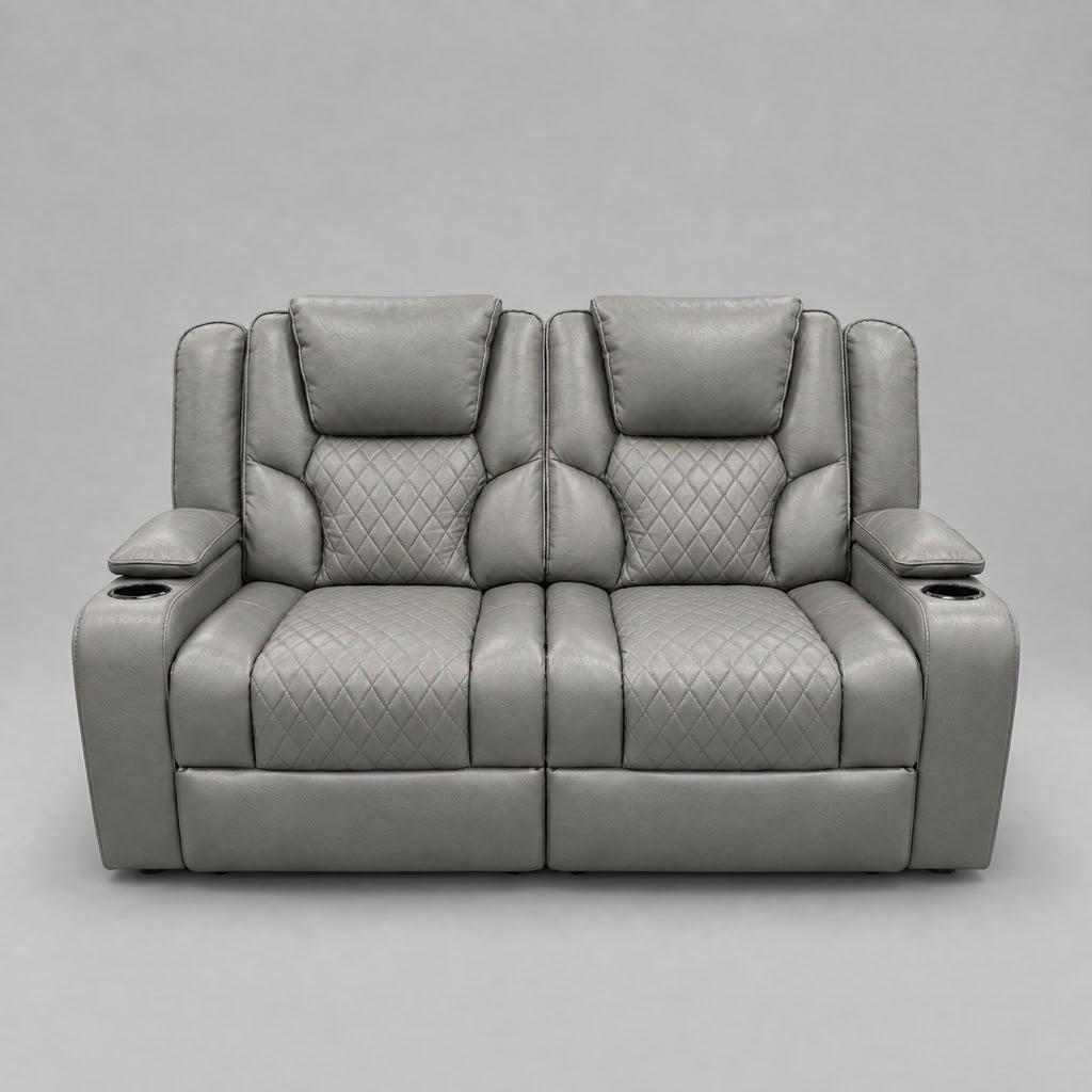 Neptune - 2 Seater Recliner Sofa - Grey