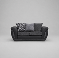 Shannon, 2 Seater, Black + Dark Grey