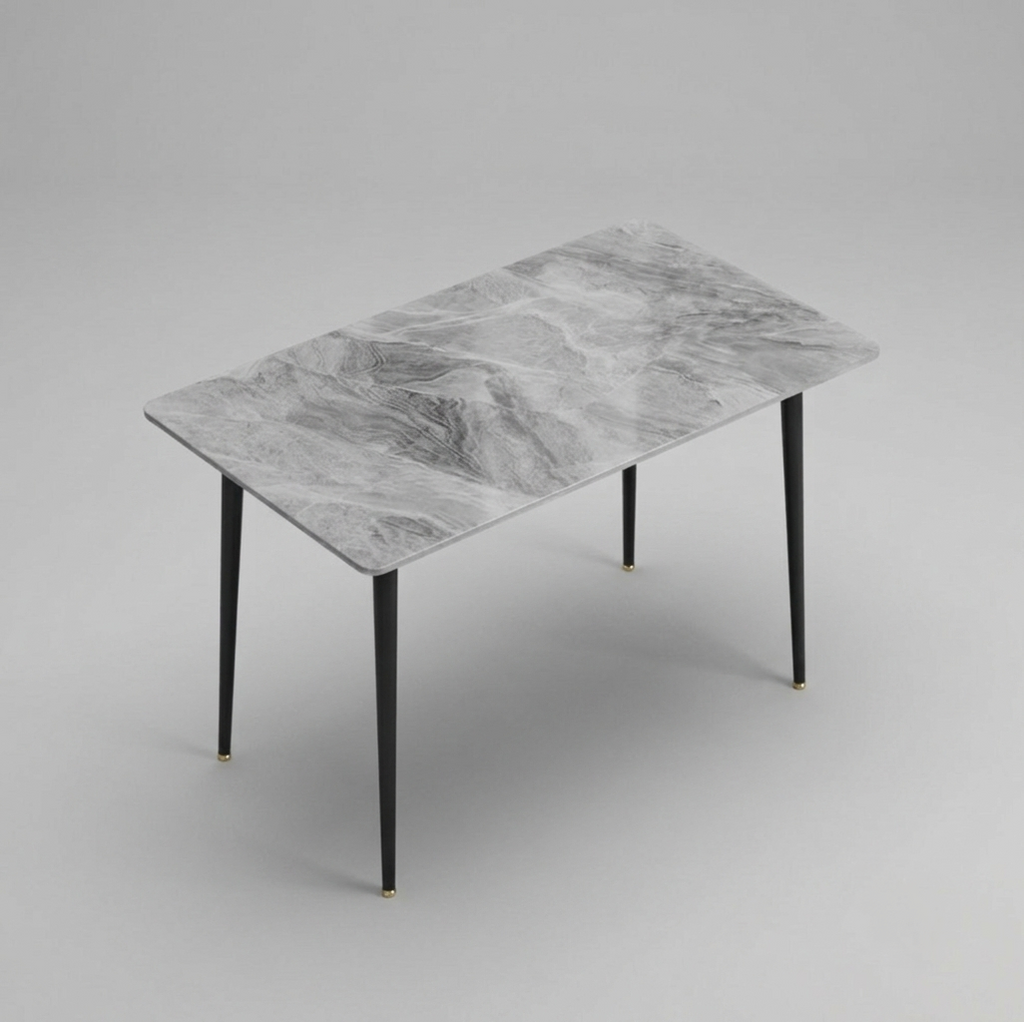 Modern Sintered Stone Dining Table - Grey